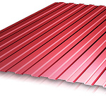 Профнастил МП20 1150(1100)х2000 мм. красное вино RAL3005