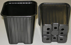 Горшок 8х8х8см, лист 0,7, черн.