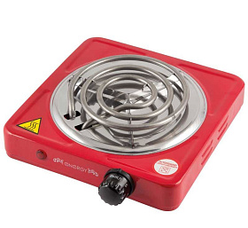 Плита эл. "ENERGY" EN-902R 1 конф. 1,0кВт/220 (тэн), чаша нерж., красная