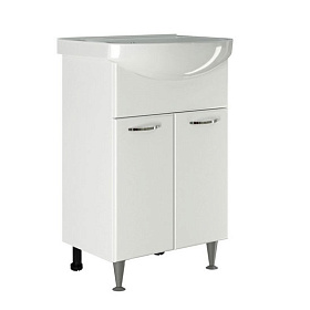 Тумба для ванной Стандарт-55 с раковиной Уют-55