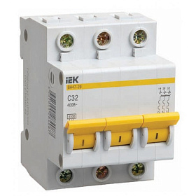 Выключатель автоматический 3полюс. С 32А/ВА 47-29 4.5кА ИЭК