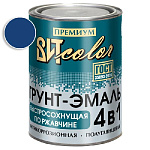 Грунт-эмаль  по ржавчине синяя быстросохнущая ВИТ color/ВИТ колор  0,8 кг.