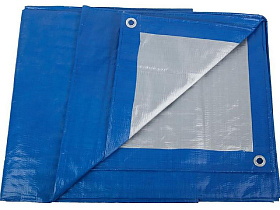 Тент тарпаулин синий/серебро 2х3м