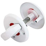 Завертка 030-07 BL белая (д/дверей ОСД)