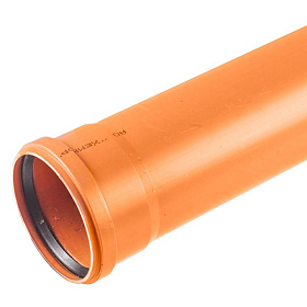 Труба канализ.раструбная трех.слойная 110 (L500) ППН