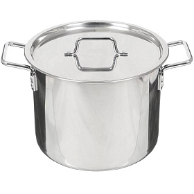 Кастрюля  нерж. Катунь 15л 30х23см клепаные ручки  КТ-ОБ-15 В