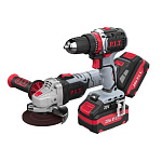 Набор инструментов аккум. P.I.T. P0001-02 (УШМ PWS20H-125B, дрель PSB20H-10C)										