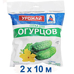 Сетка шпалерная для огурцов 2х10м (лесной зеленый)