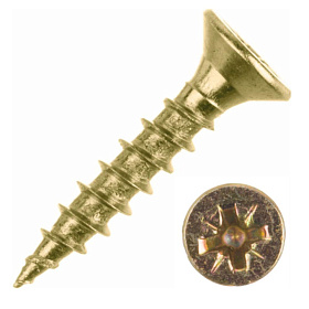 Саморез 3,5х50мм универсальный, желтый (500шт)