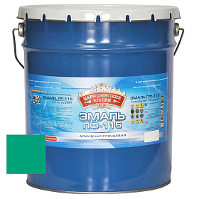 Эмаль бирюзовая ПФ 115  20 кг.