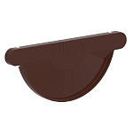 Заглушка желоба оцинк. корич.