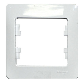 Рамка 1-м Glossa бел. SchE GSL000101