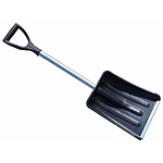 Лопата снеговая 365х280 Метель-АВТО с алюм. планкой с алюм. черенком и V ручкой //