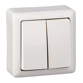 Выключатель "Хит" 2 кл. ОП 6А бел. ВС 56-232-В