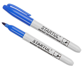 Маркер перманентный фетровый синий STARTUL PROFI