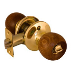 Ручка-защелка ARSENAL 607(7817) АСP-ВК (темное дерево) с фиксатором