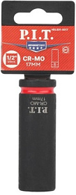 Головка торцевая ударная P.I.T. ADVANCE HDLS01-0017 (HEX 17мм, 1/2", макс. 160Нм, 52х78мм, 42CrMo)