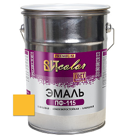 Эмаль желтая ПФ 115 ГОСТ ВИТ color/ВИТ колор  5 кг.