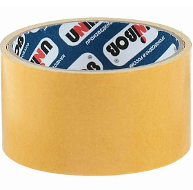 Скотч 50мм х 5м двустор.полипропилен Unibob белый   